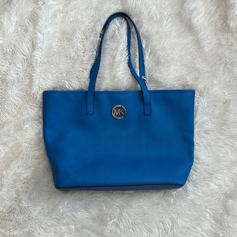 Great Condition Blue Michael  Micheal Kors tote